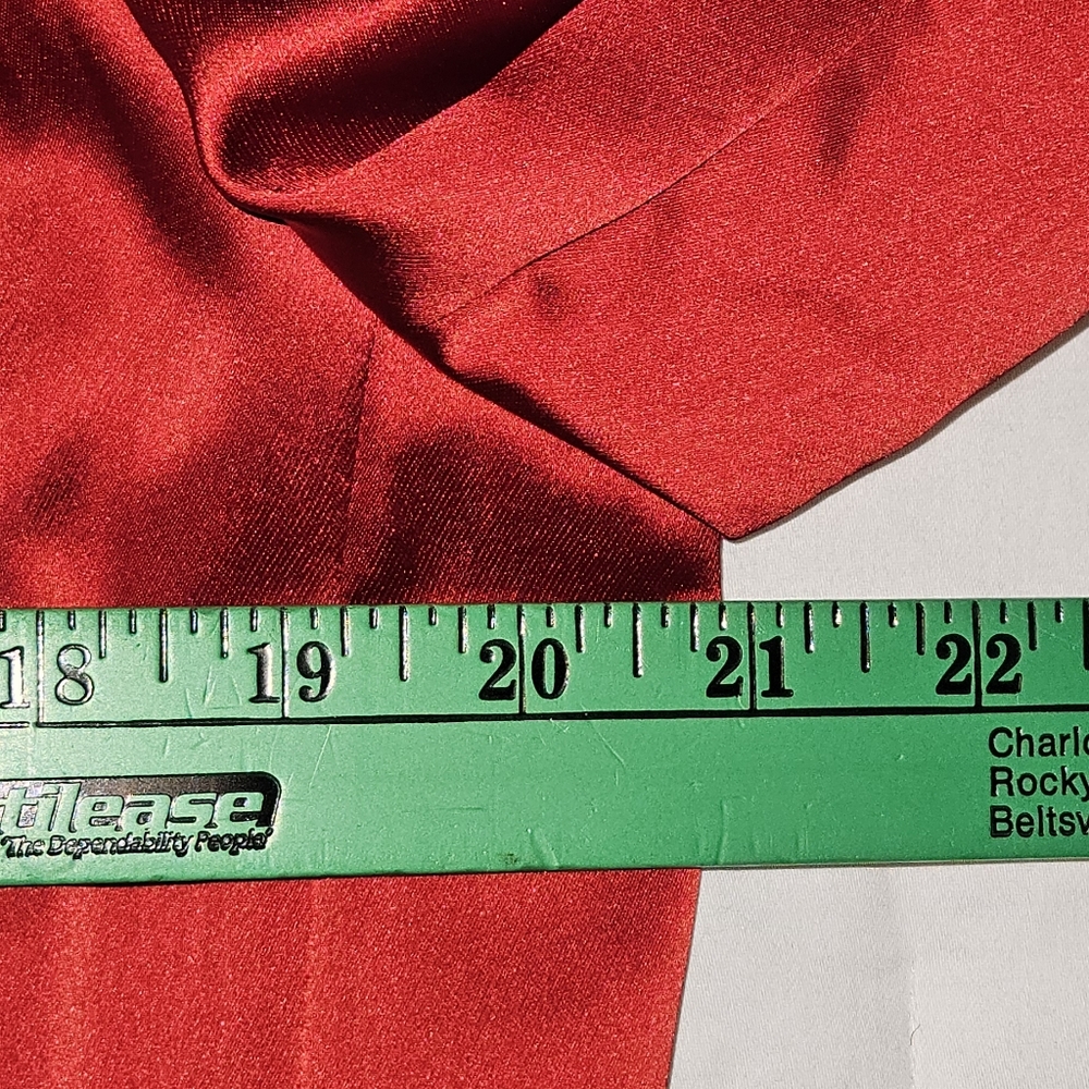 GORGEOUS! Antonio‎ Melani Satin Bemadette One Button Jacket: Scarlet: Size- 8 - Picture 10 of 13